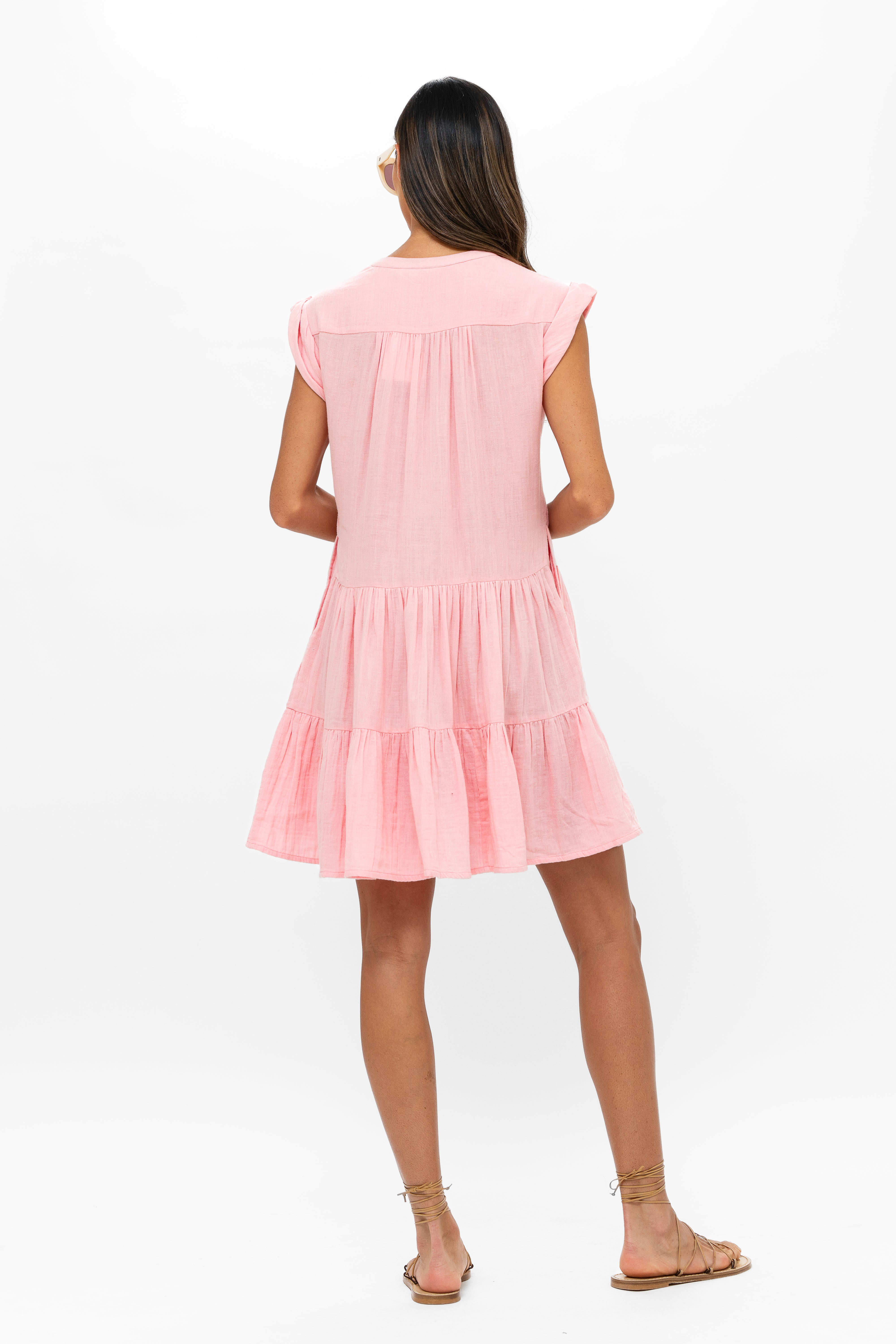Roll Sleeve- Bahama Pink