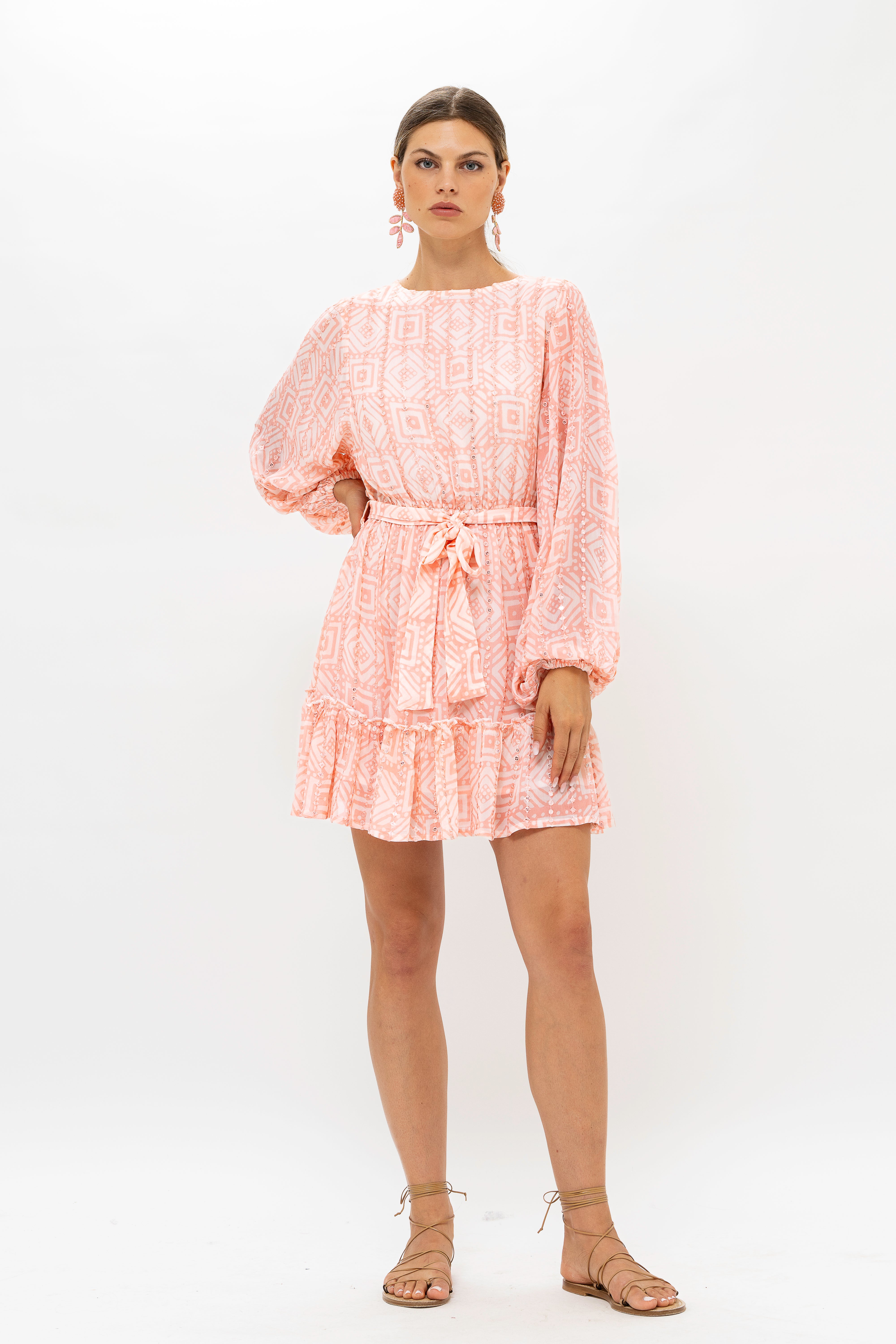 Long Sleeve Flirty Short- Bali Pink