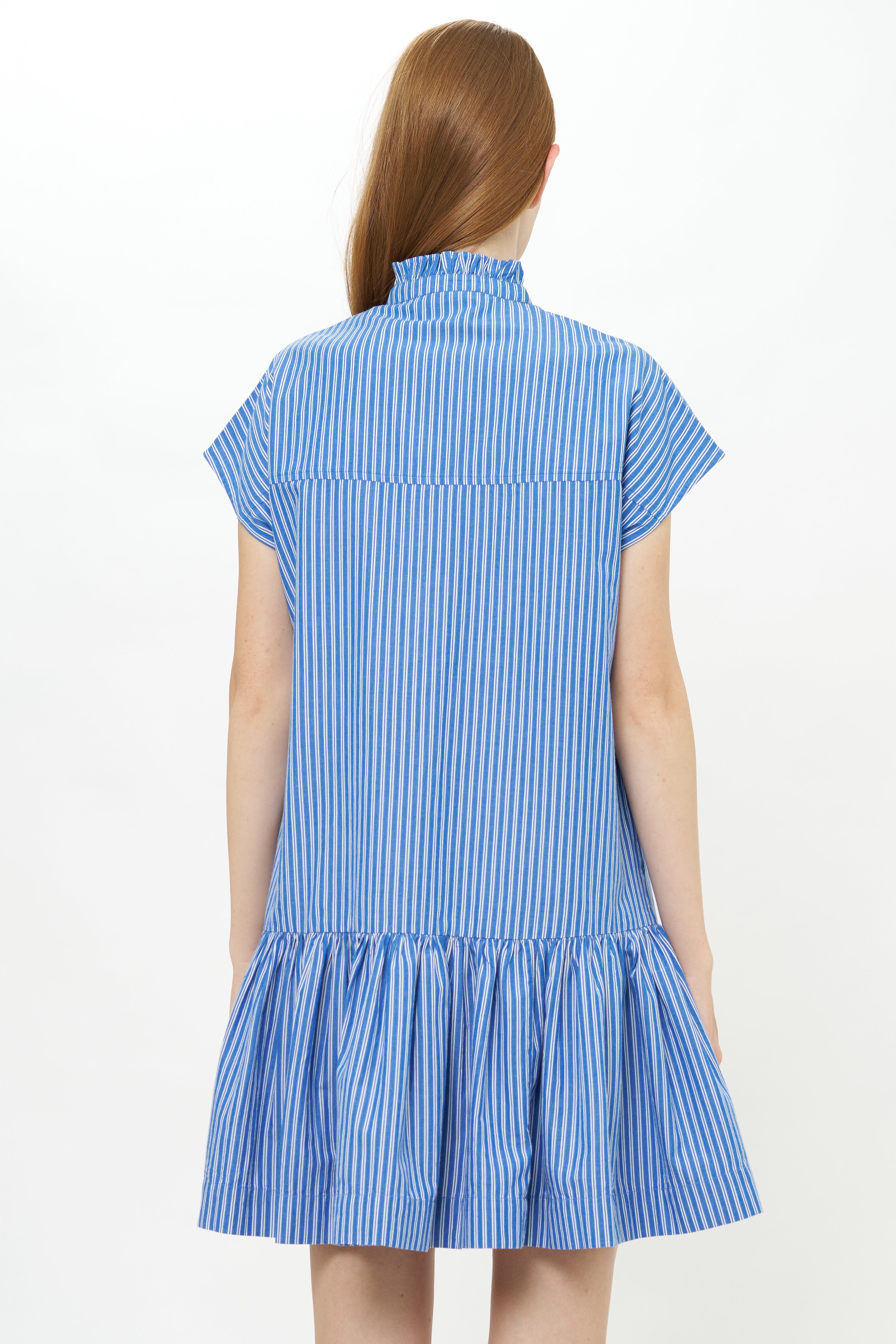 Cap Sleeve Mini- Devon Blue
