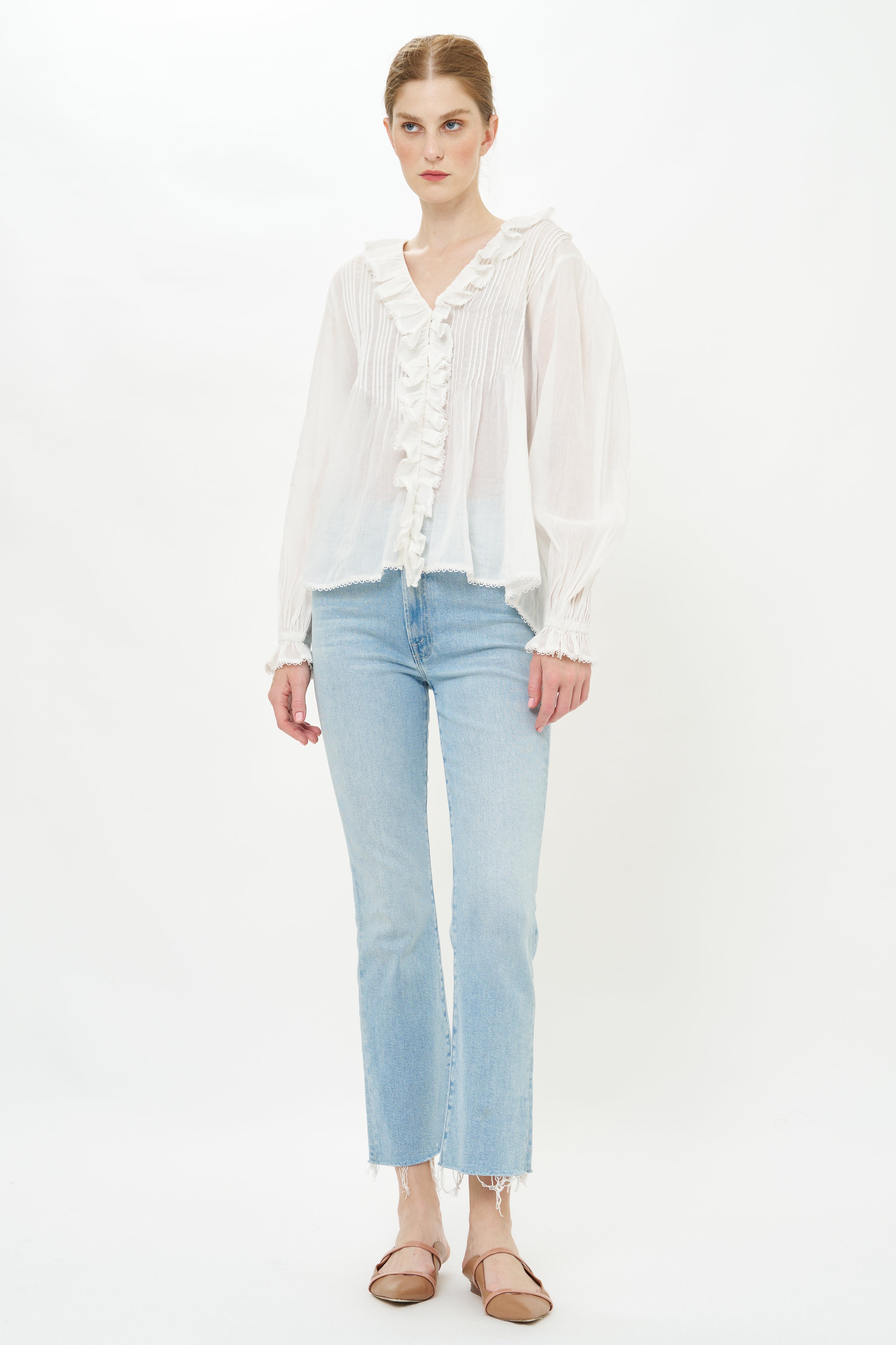 Mila Top- Hepburn Cloud