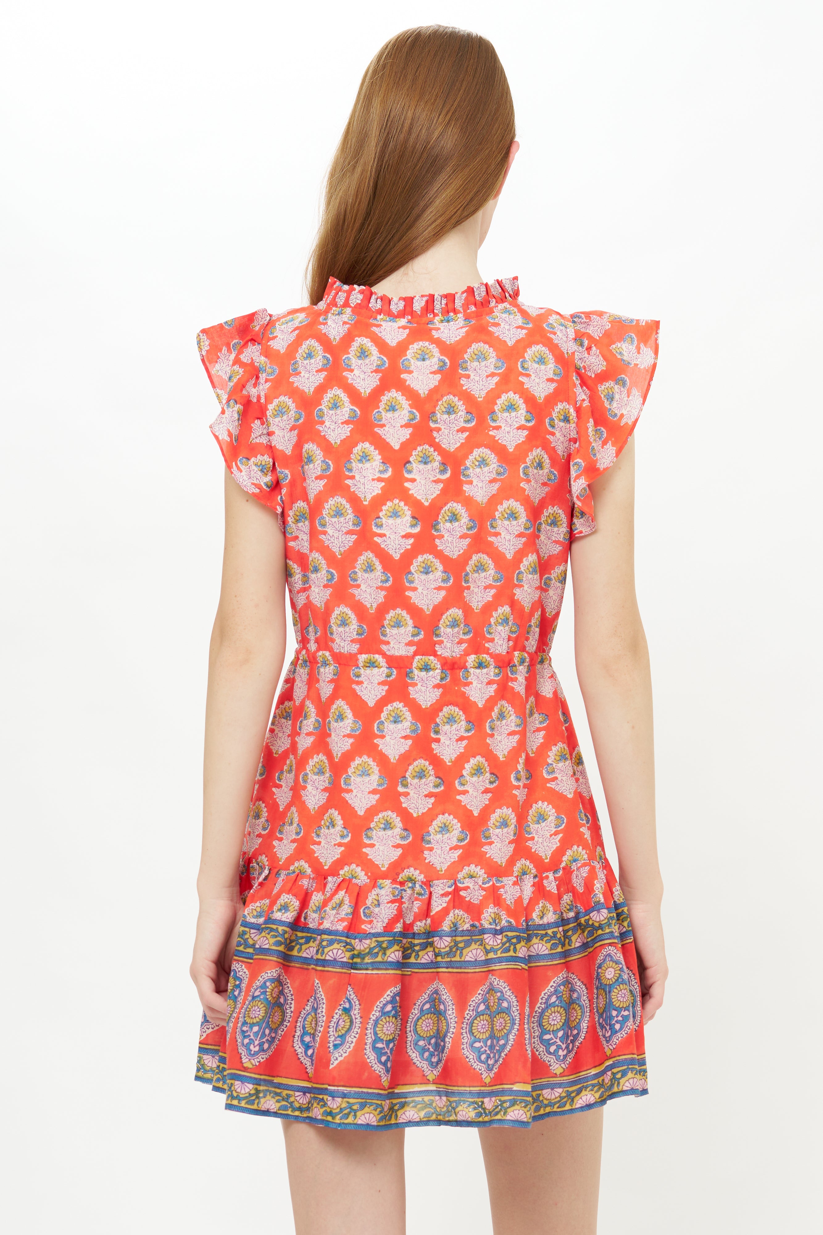 Cinched Flirty Short- Patna Red