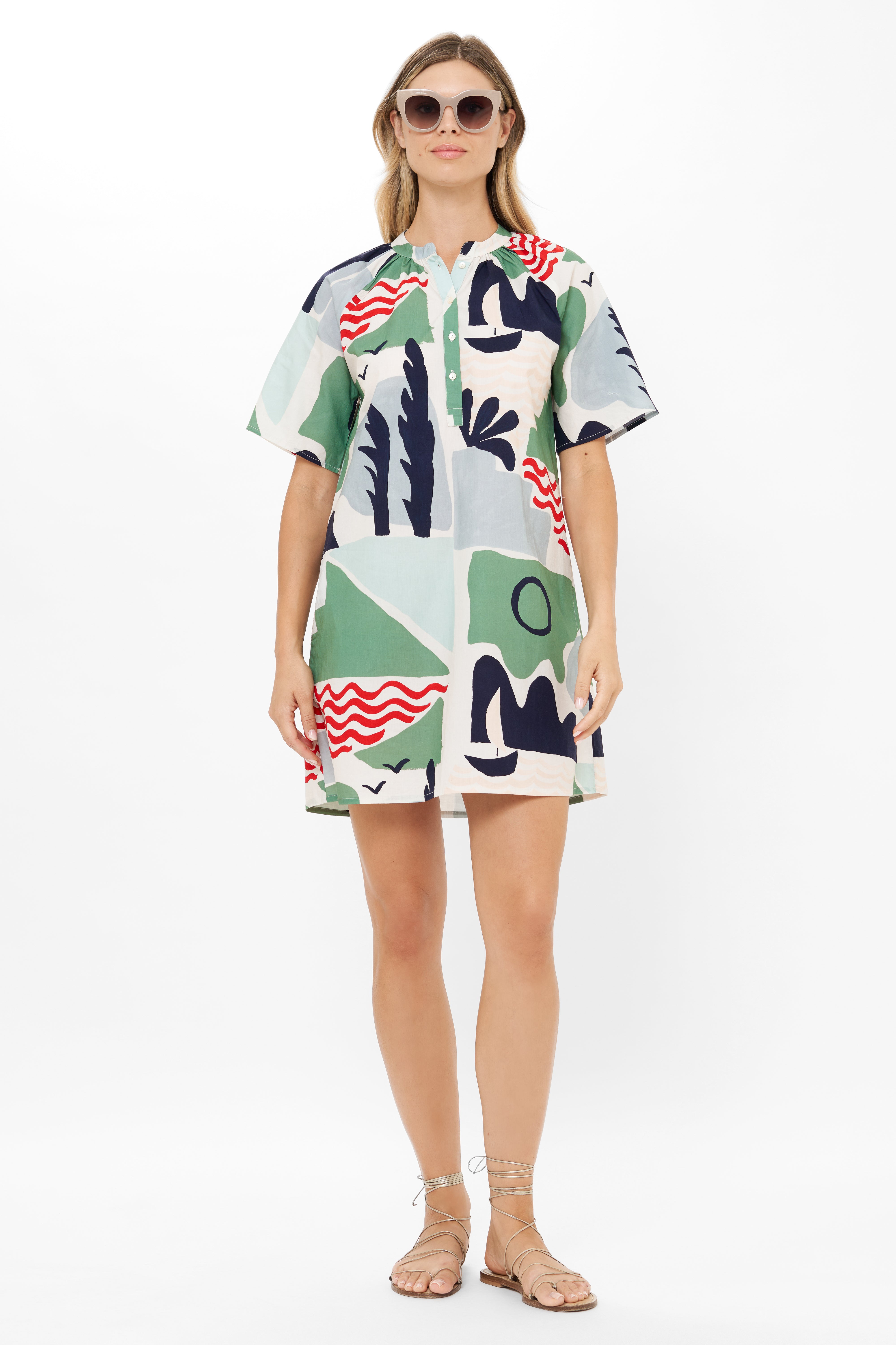 Pocket Dress- Riviera Sage