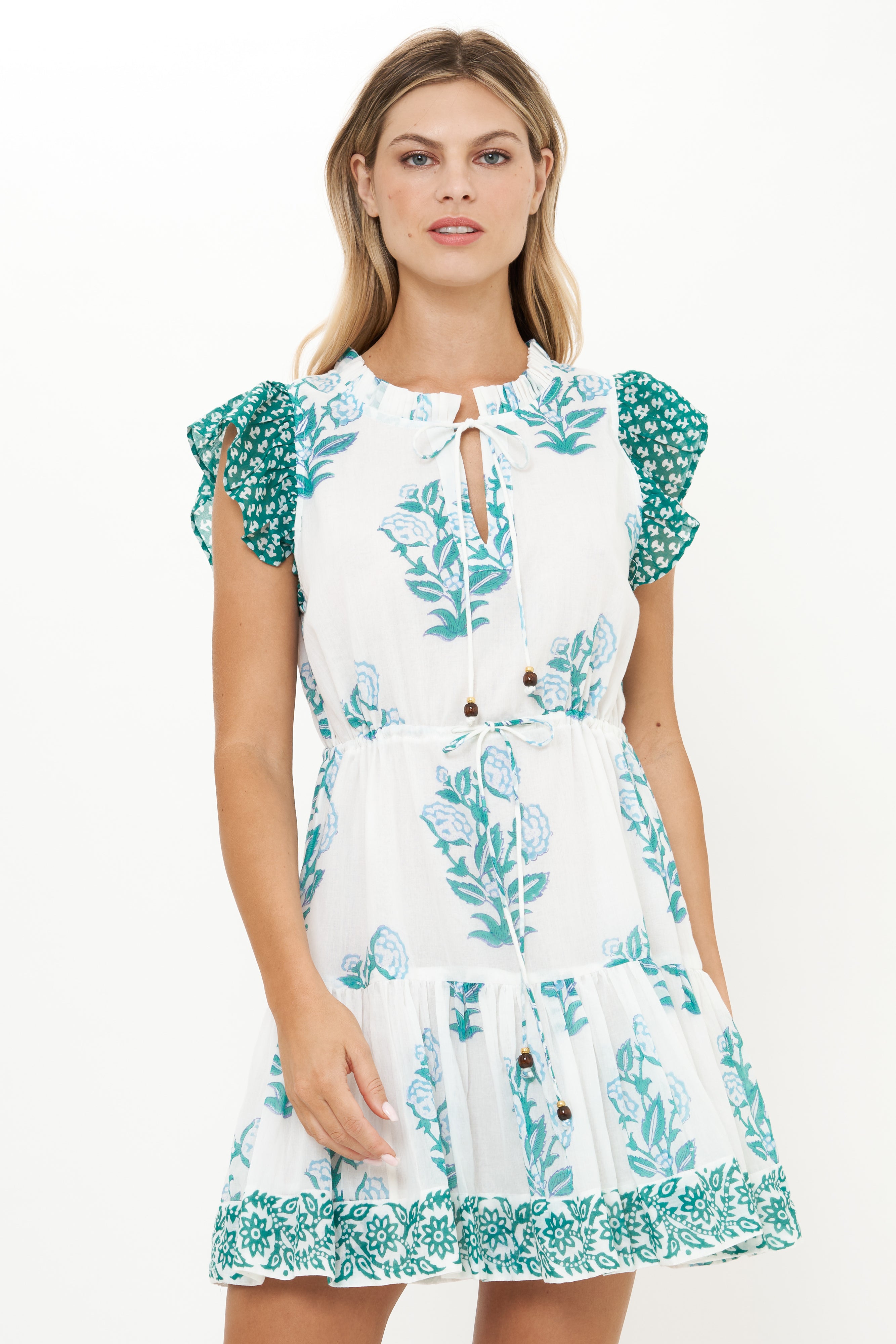 Cinched Flirty Short- Salvia Green