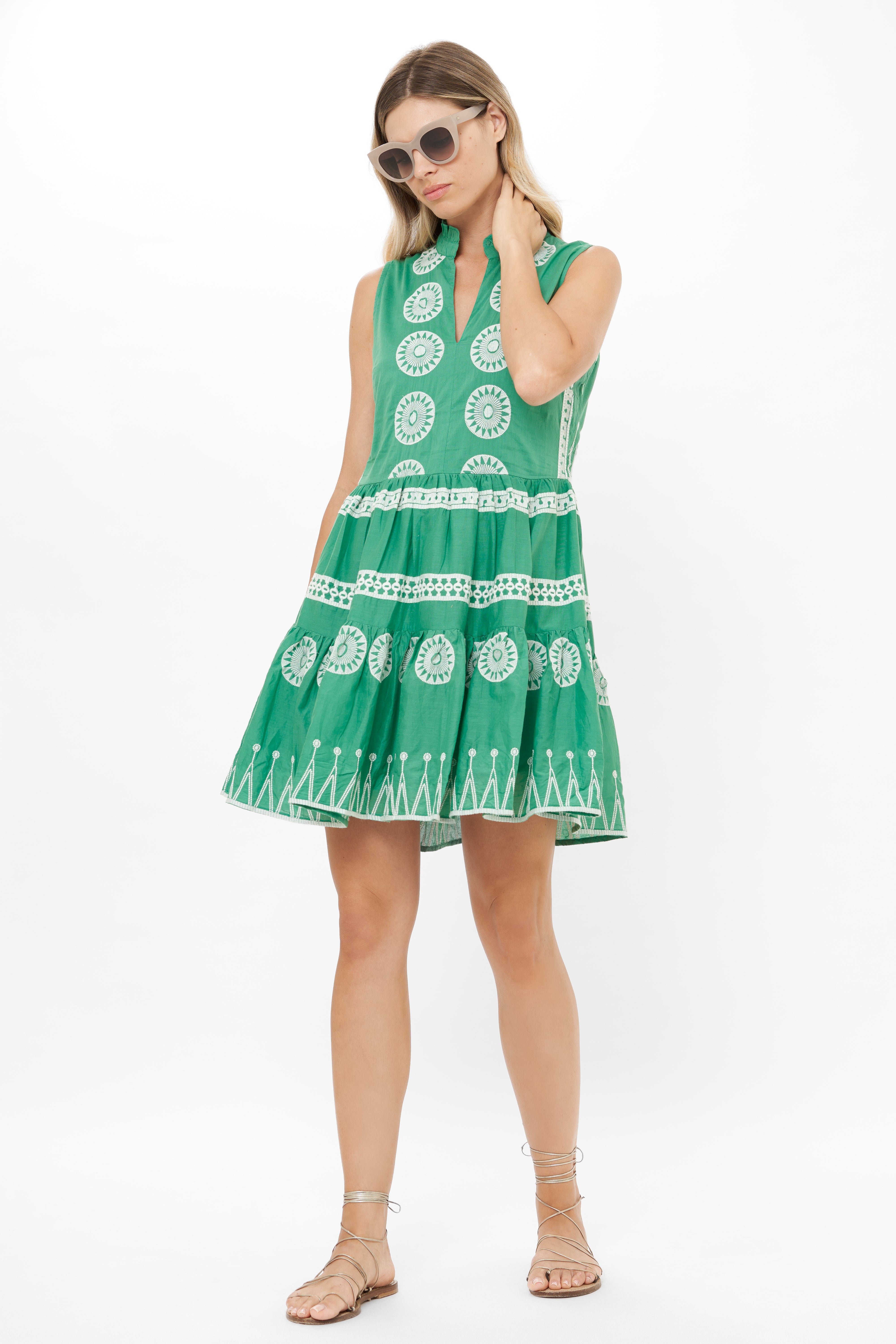 Yoke Dress- Soleil Sage