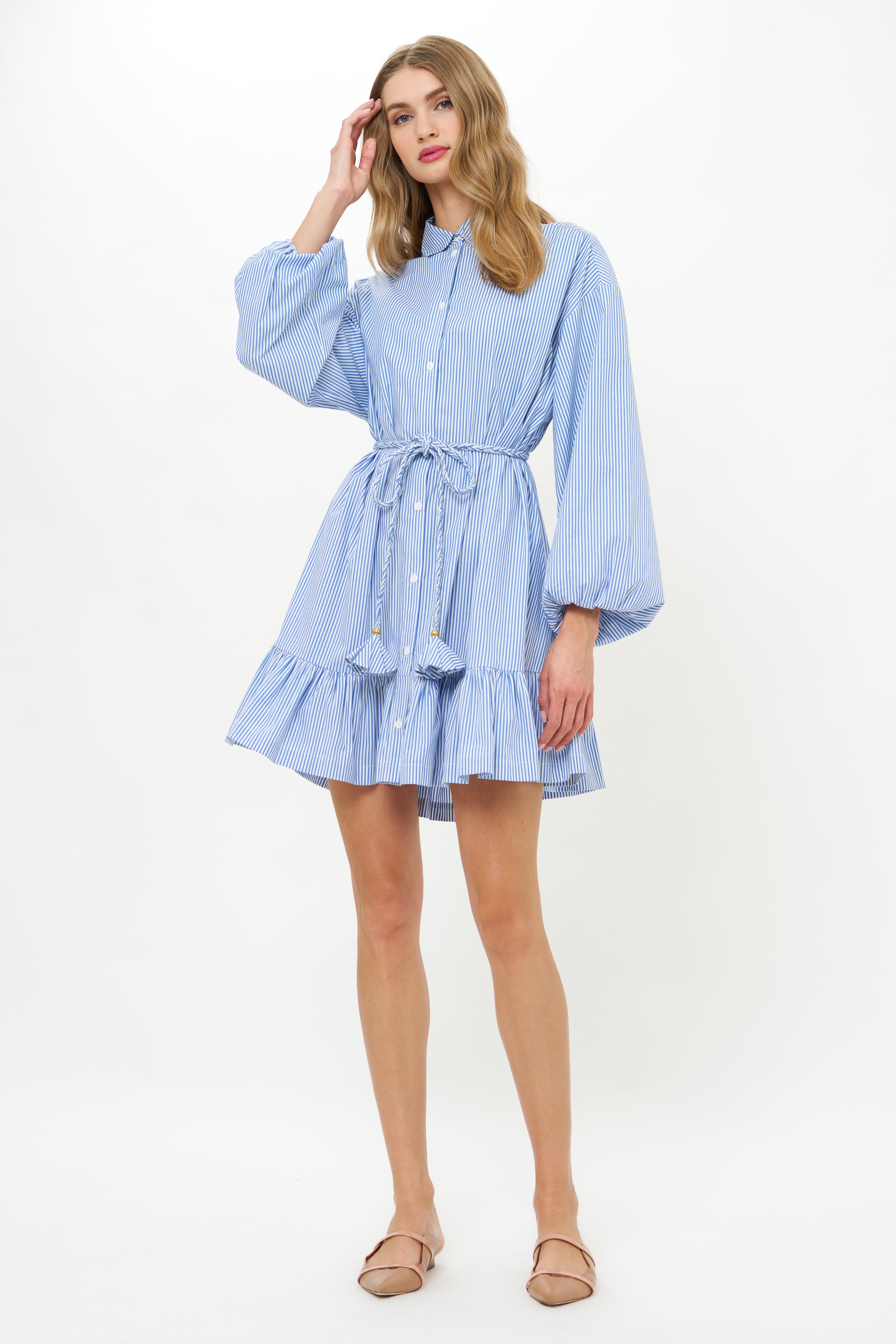 Lily Dress- Surrey Blue