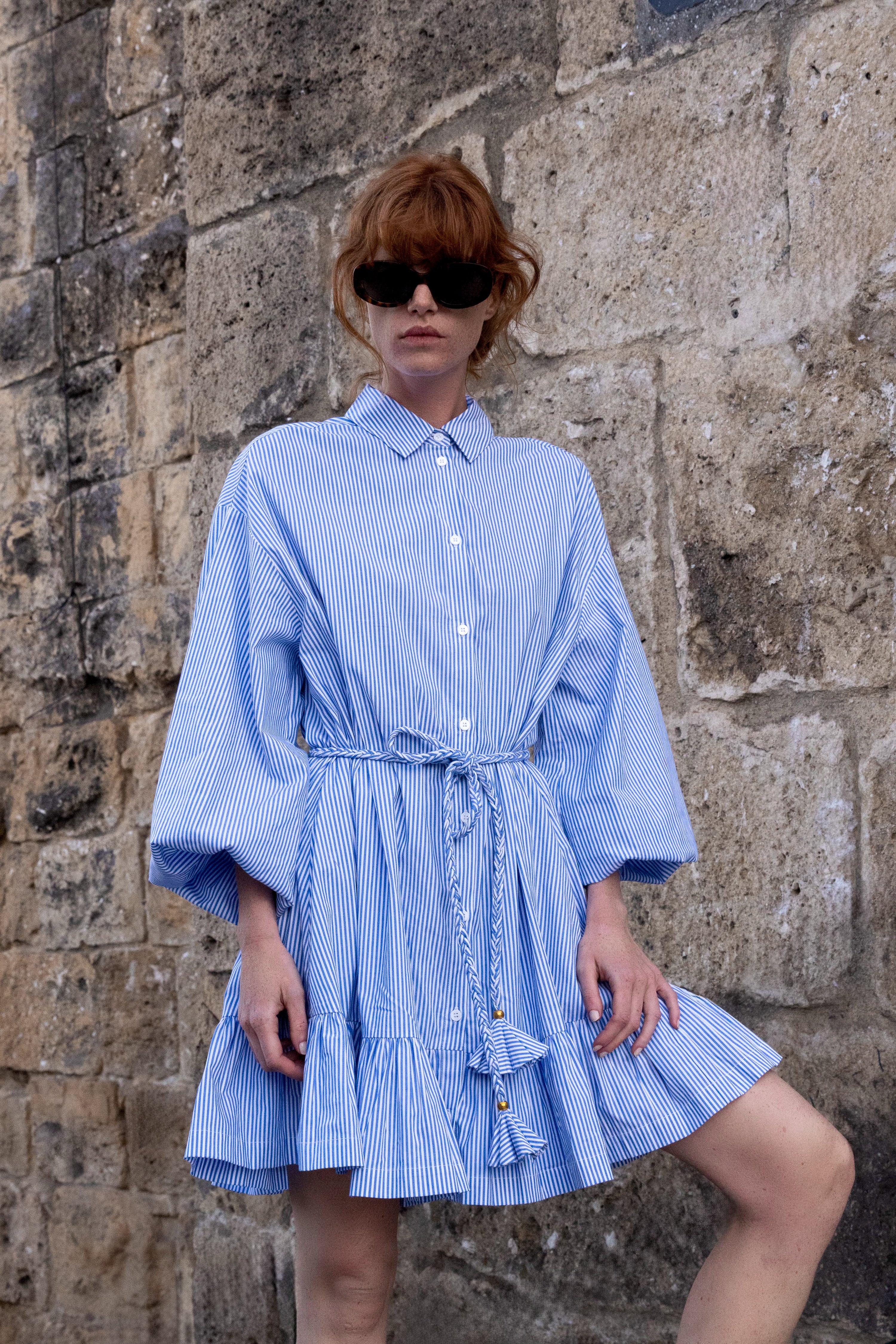 Lily Dress- Surrey Blue