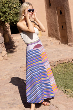 Swing Skirt- Solstice Blue