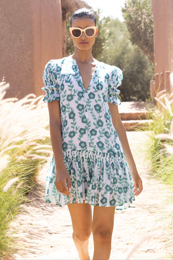 Smocked Drop Mini- Toscana Green