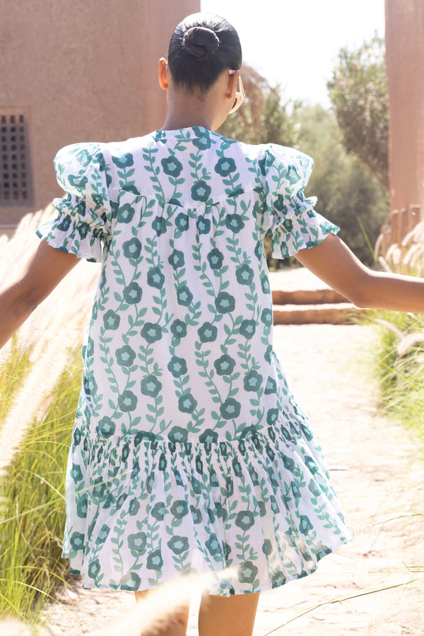 Smocked Drop Mini- Toscana Green
