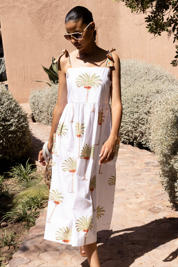 Tie Strap Pocket Midi- Canary Green