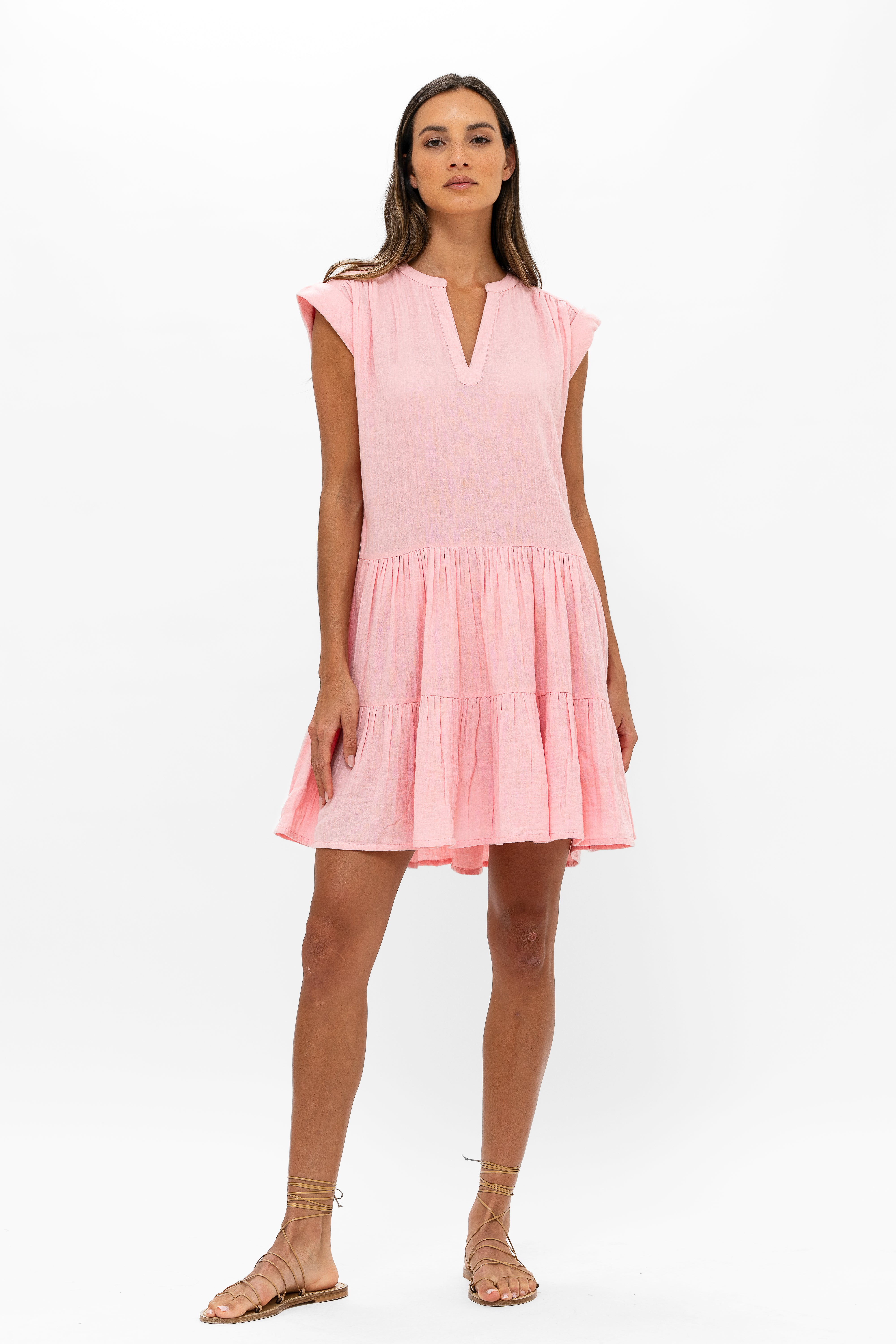 Roll Sleeve- Bahama Pink
