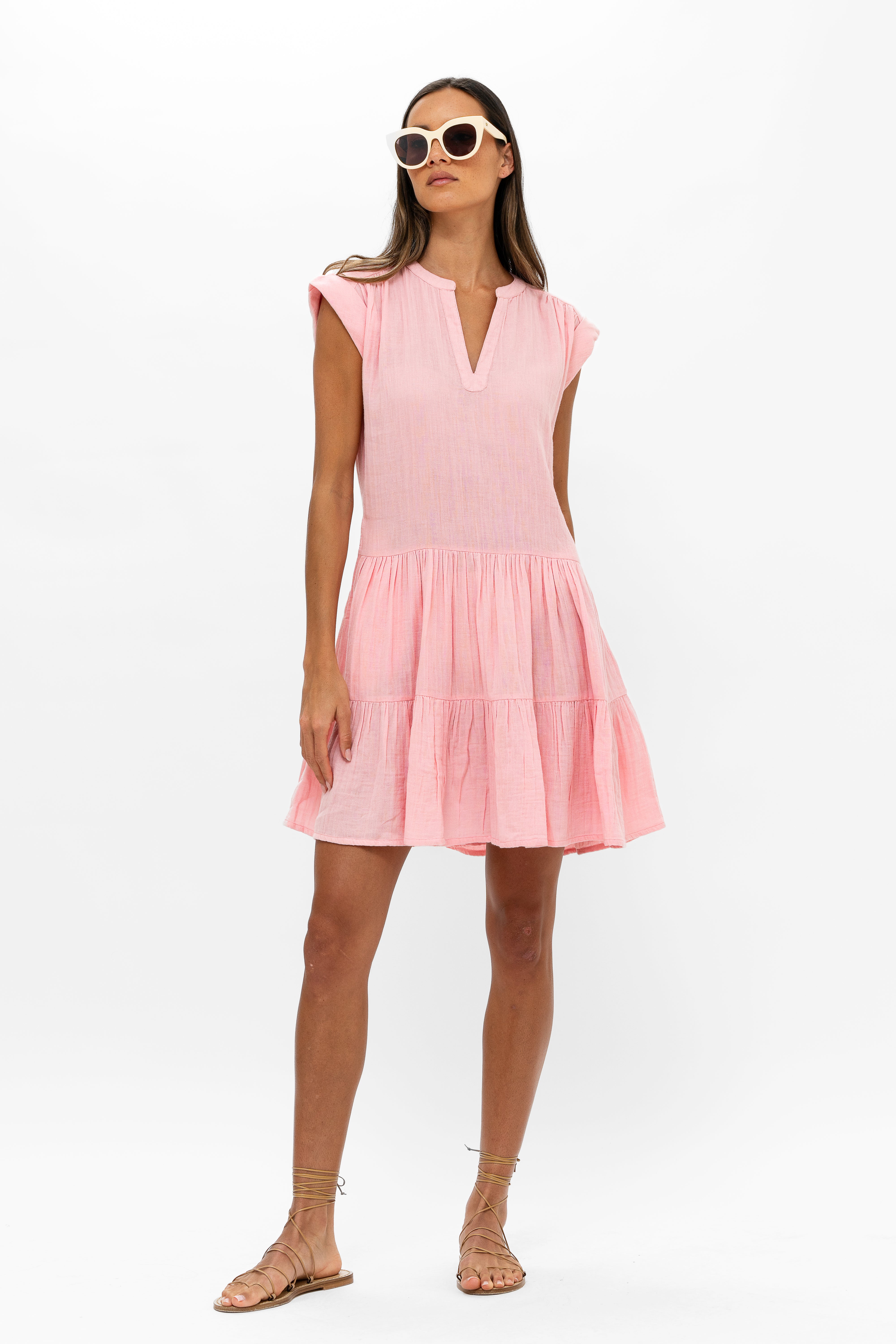 Roll Sleeve- Bahama Pink
