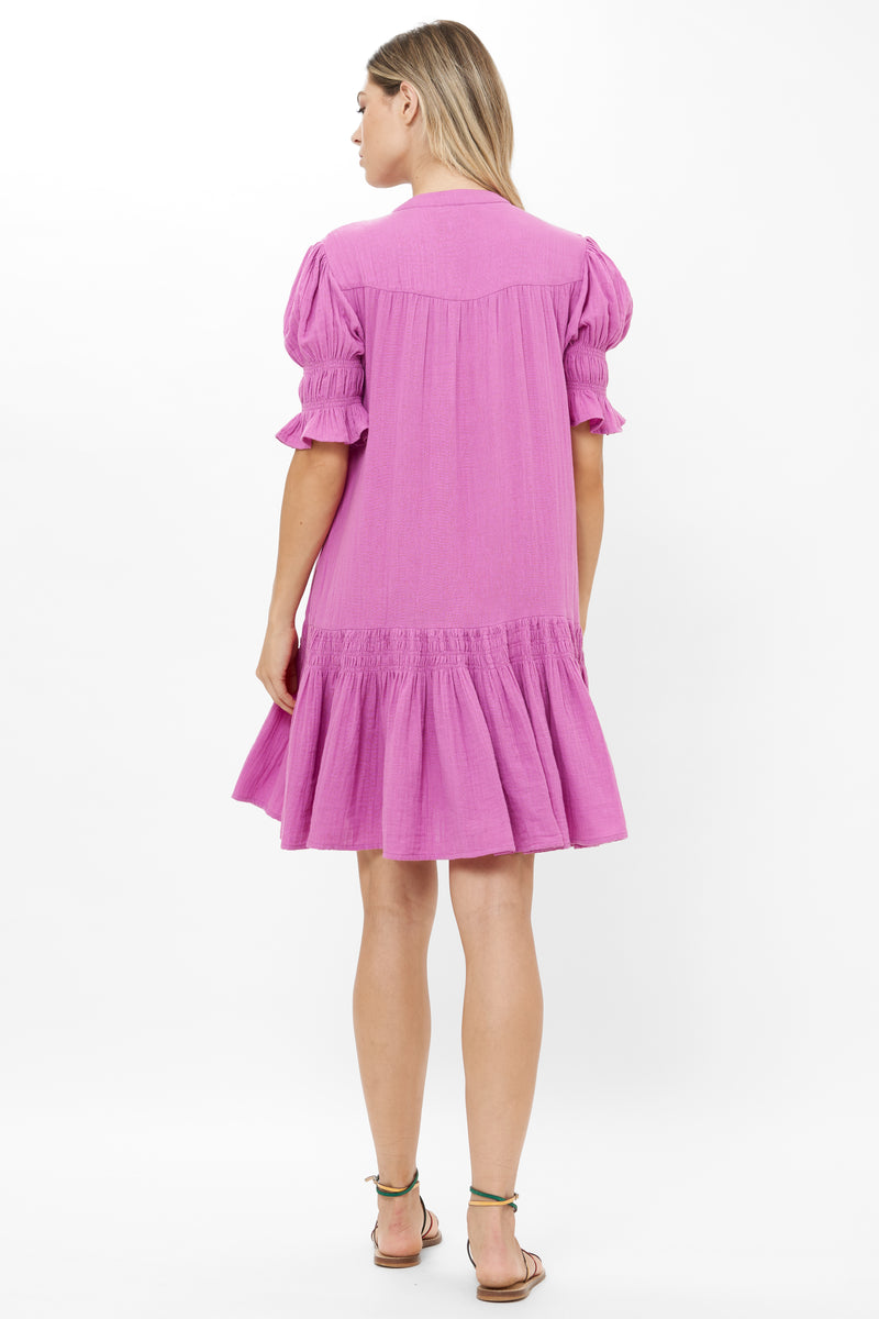 Smocked Drop Mini- Bahama Purple