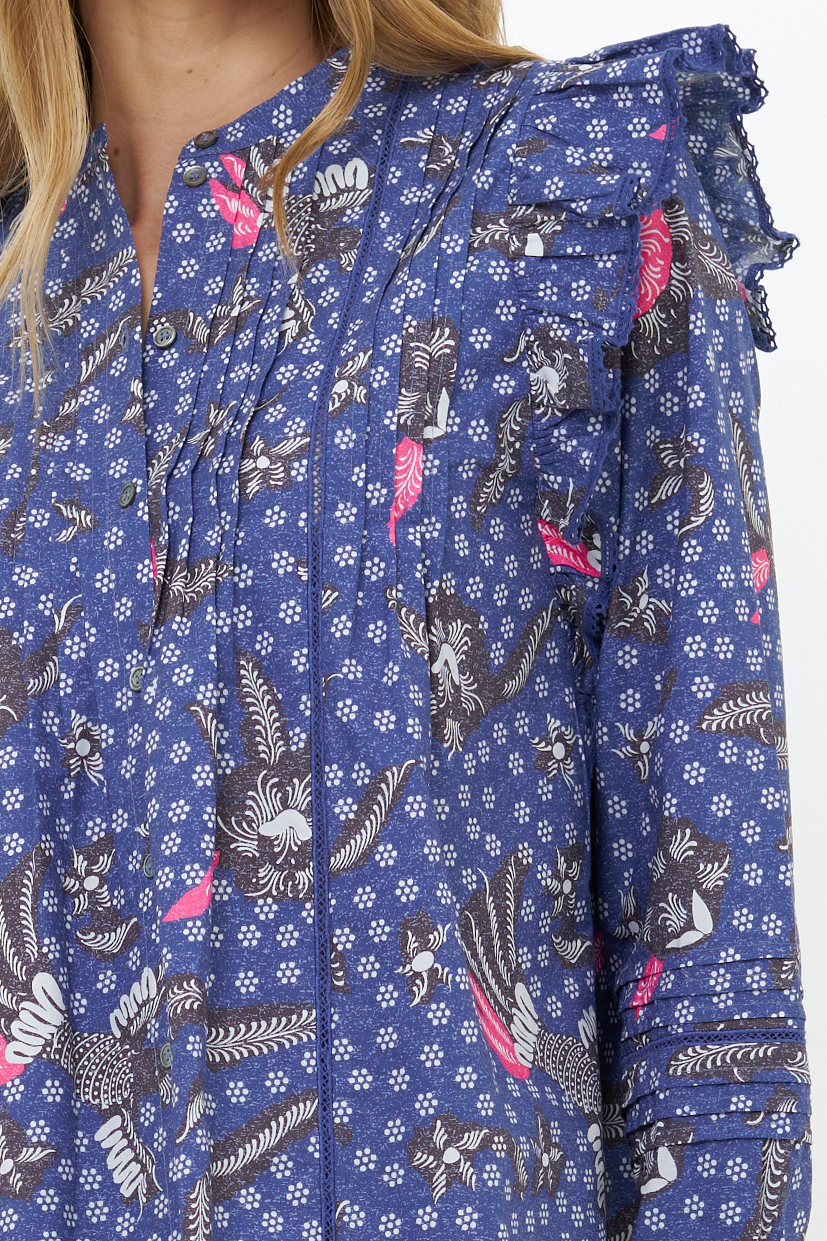 Aurora Top- Bali Navy