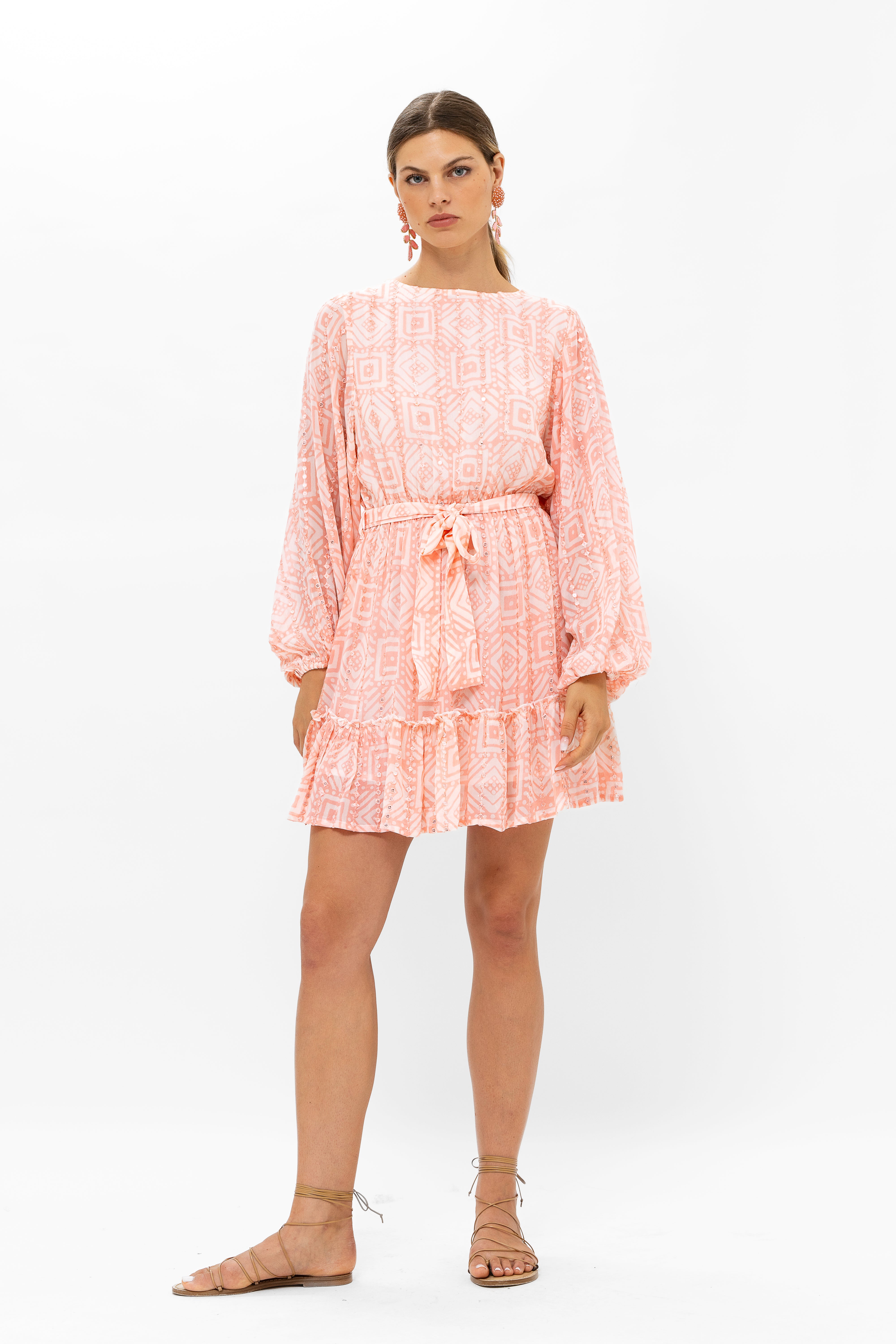 Long Sleeve Flirty Short- Bali Pink