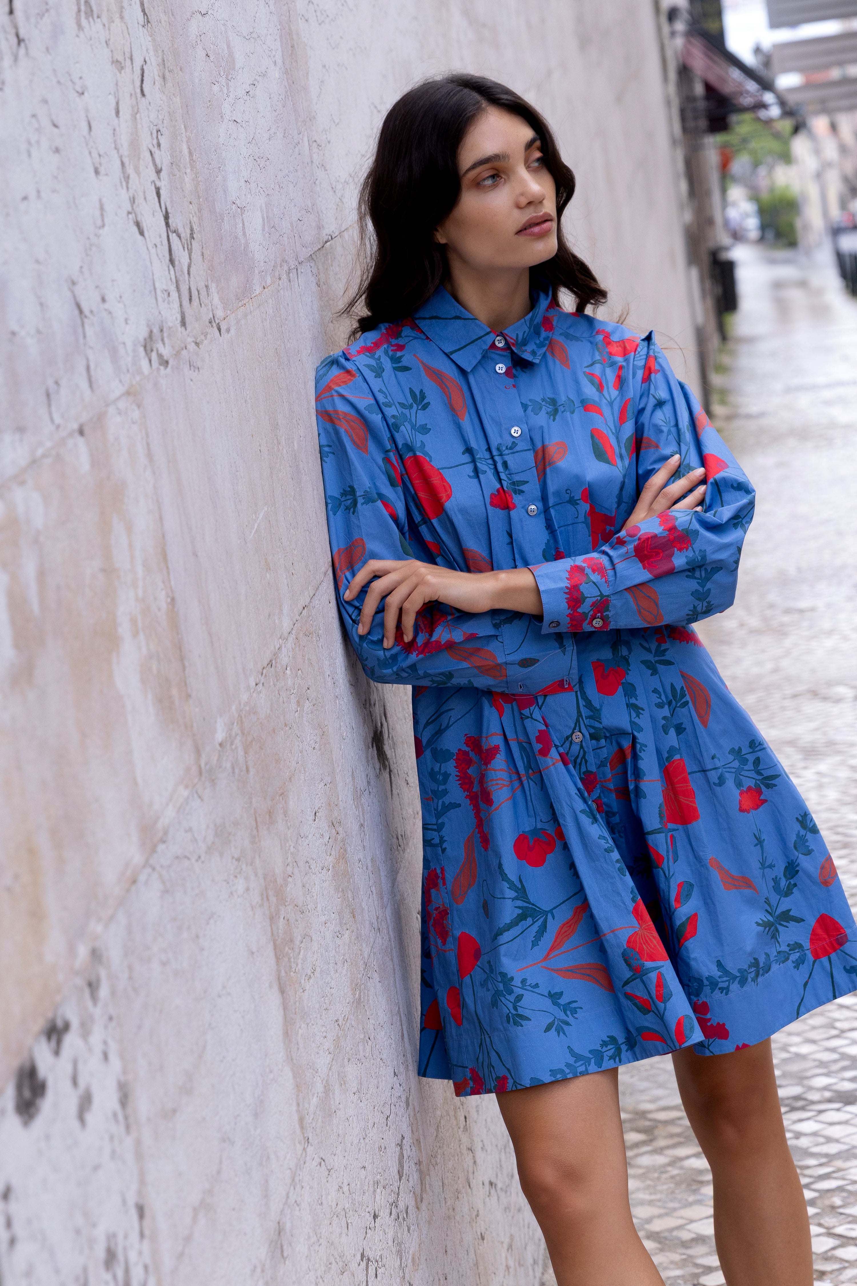 Elizabeth Dress- Bartram Blue
