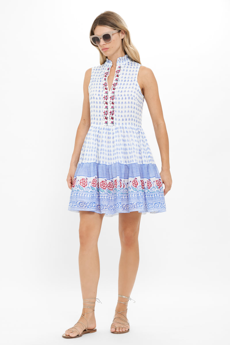 Yoke Dress- Borrego Navy