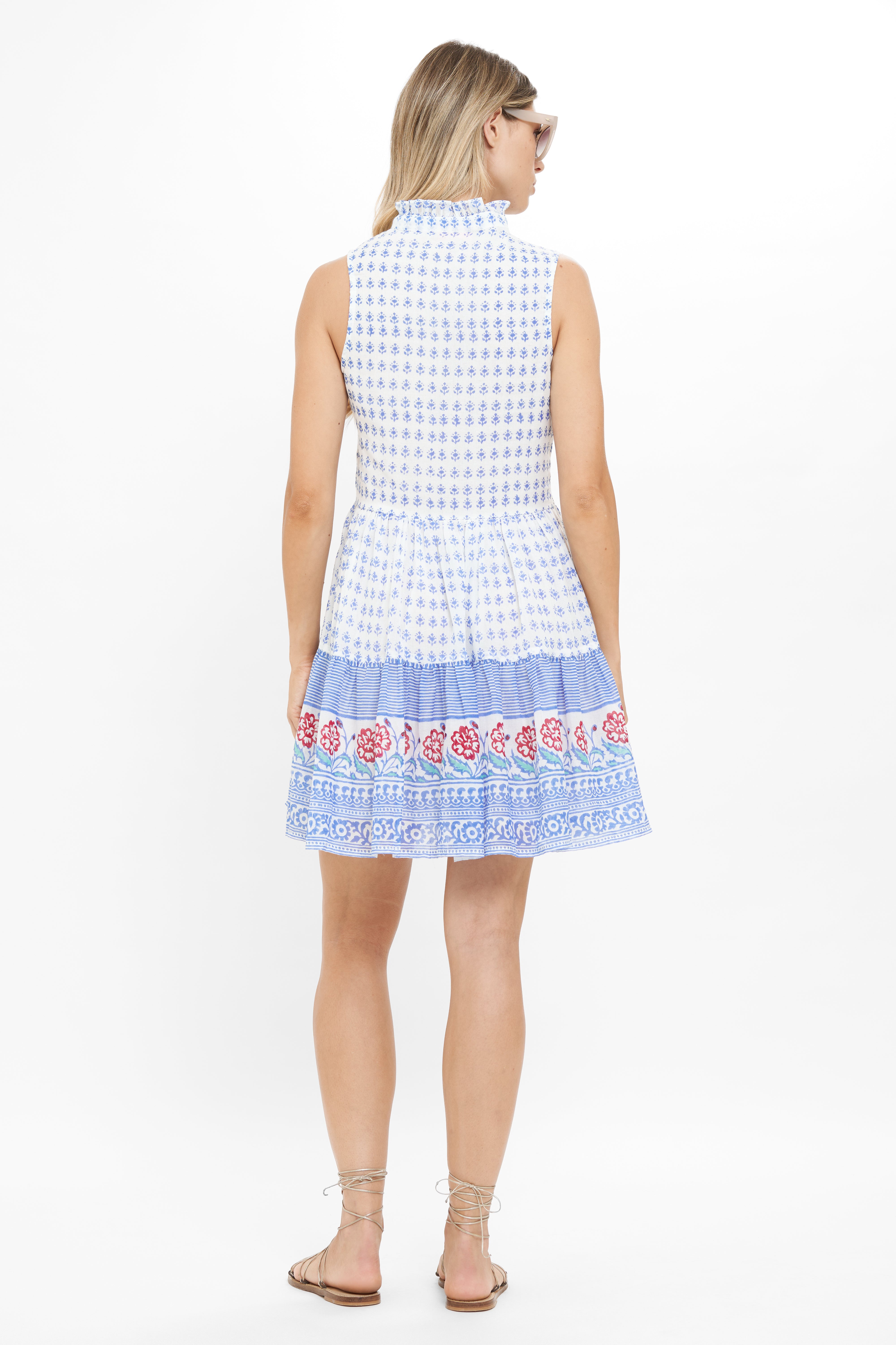 Yoke Dress- Borrego Navy