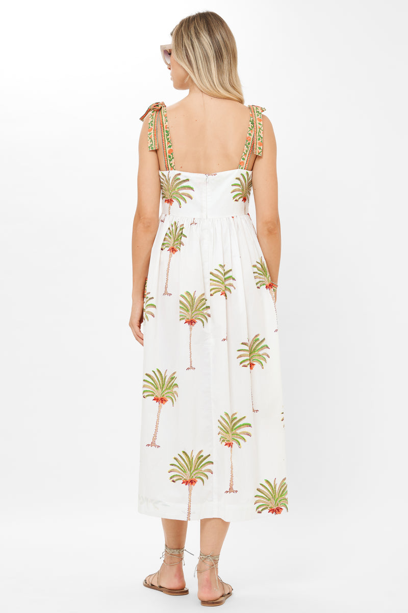 Tie Strap Pocket Midi- Canary Green