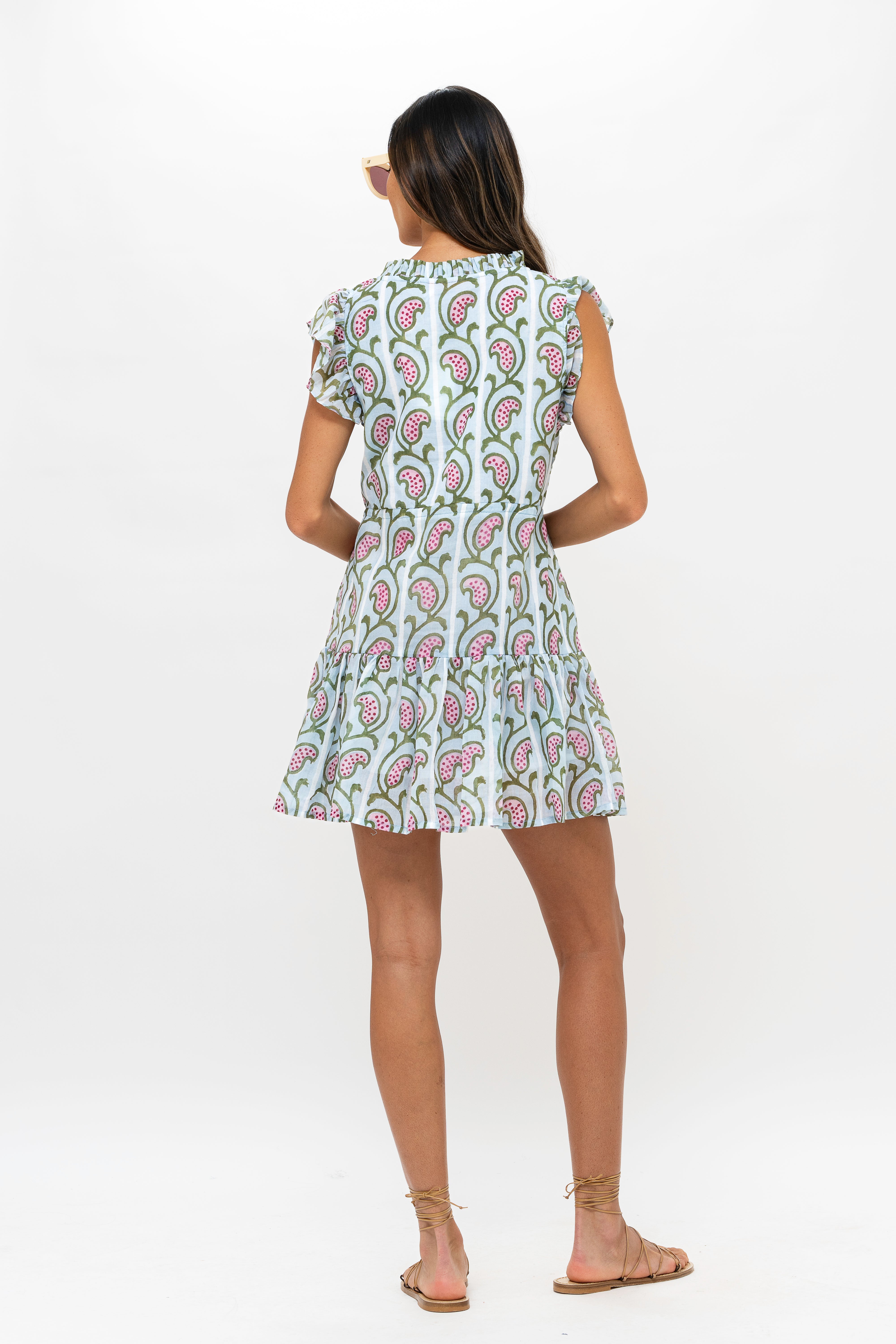Cinched Flirty Short- Goa Green