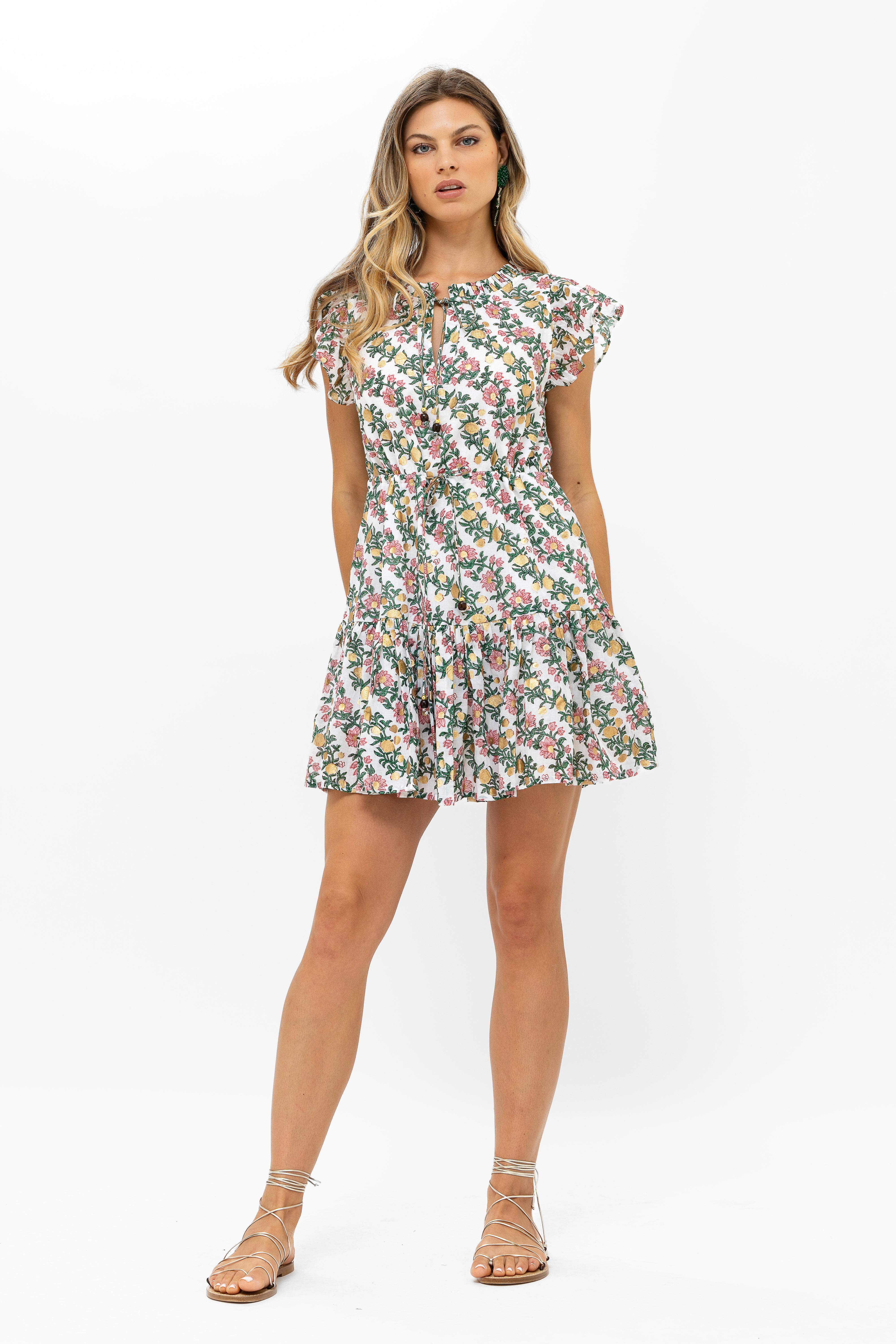 Cinched Flirty Short- Lupina Coral