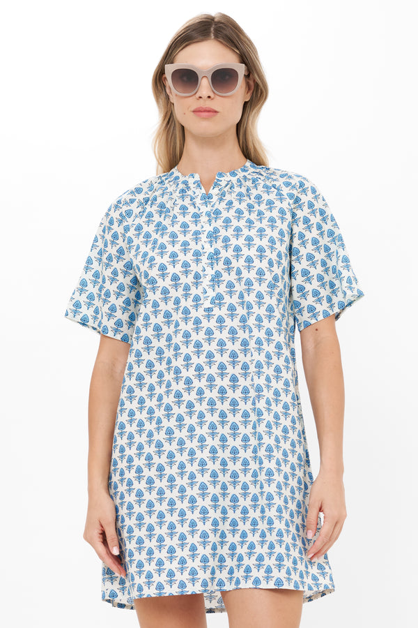 Pocket Dress- Provence Blue