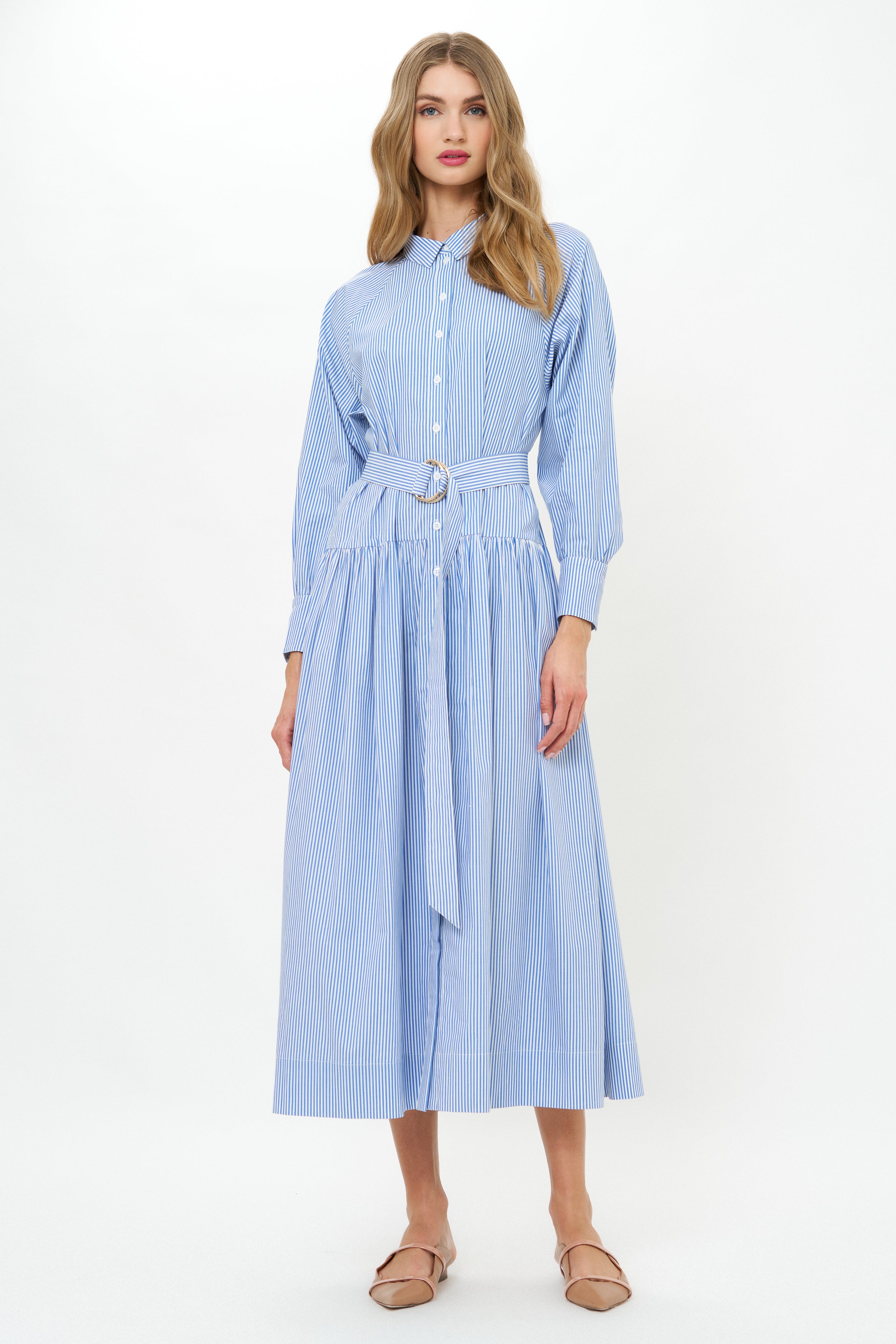 Layla Dress- Surrey Blue