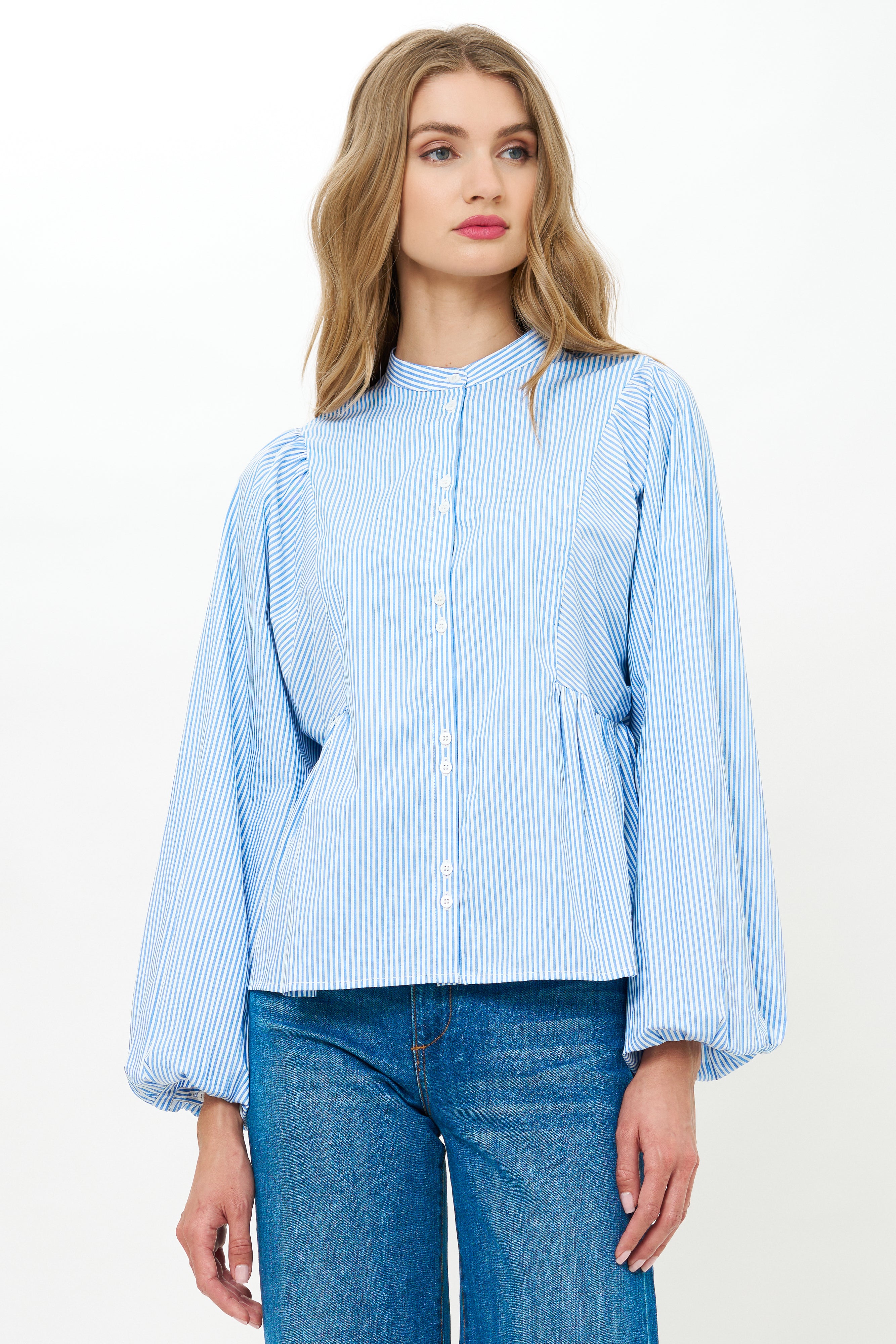 Avery Top- Surrey Blue