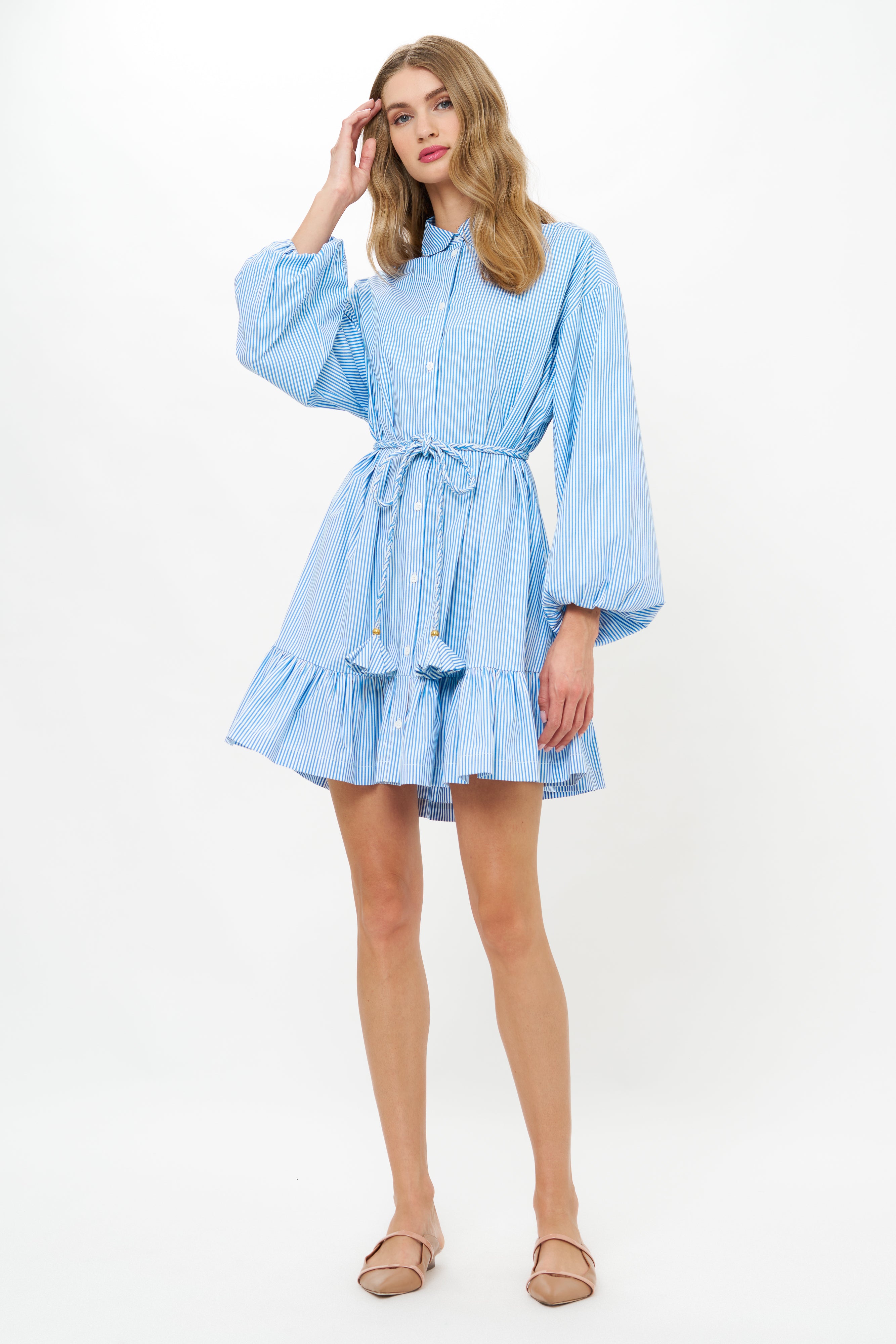 Lily Dress- Surrey Blue