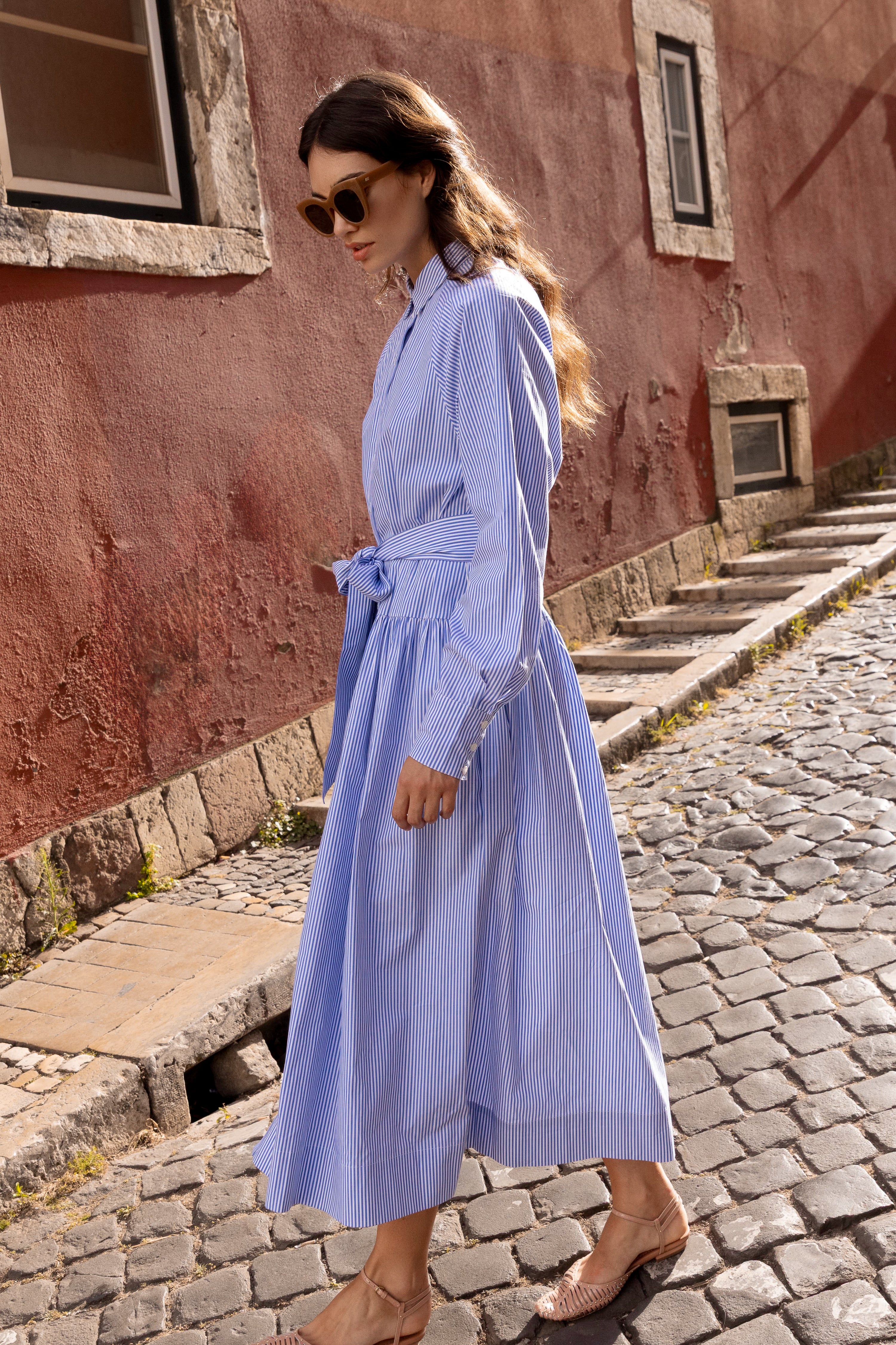 Layla Dress- Surrey Blue