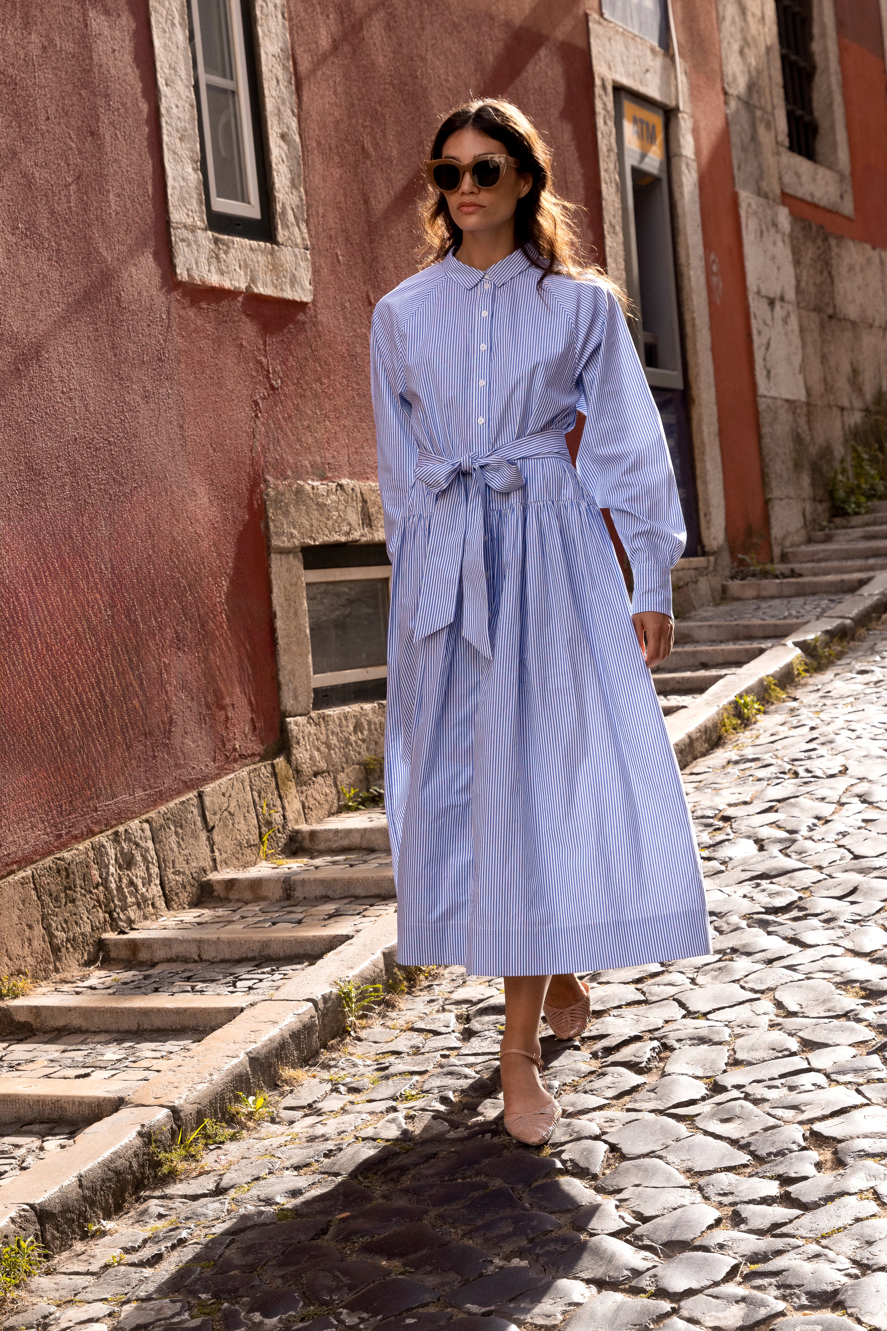 Layla Dress- Surrey Blue