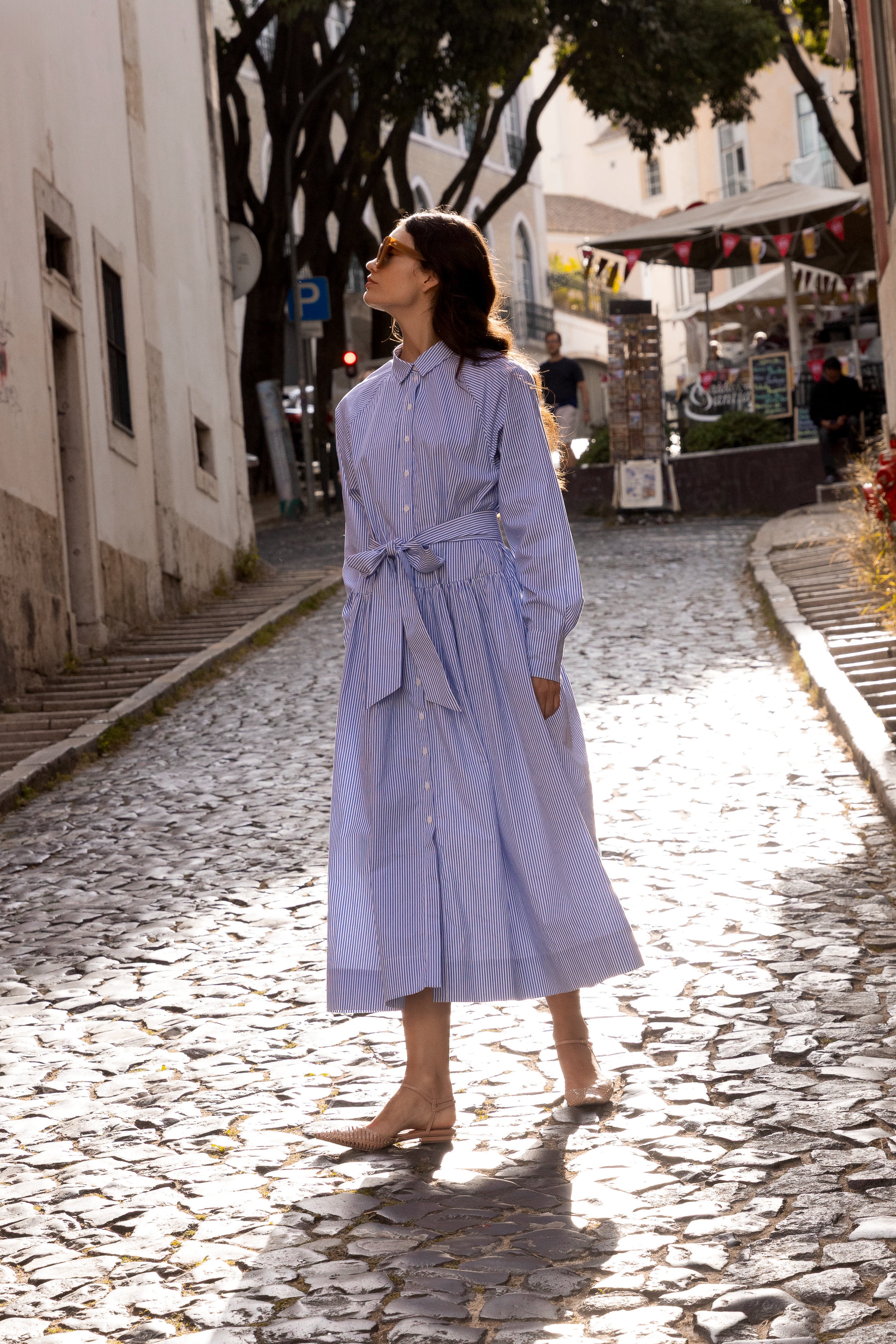 Layla Dress- Surrey Blue