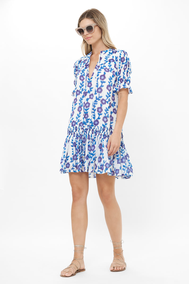 Smocked Drop Mini- Toscana Blue