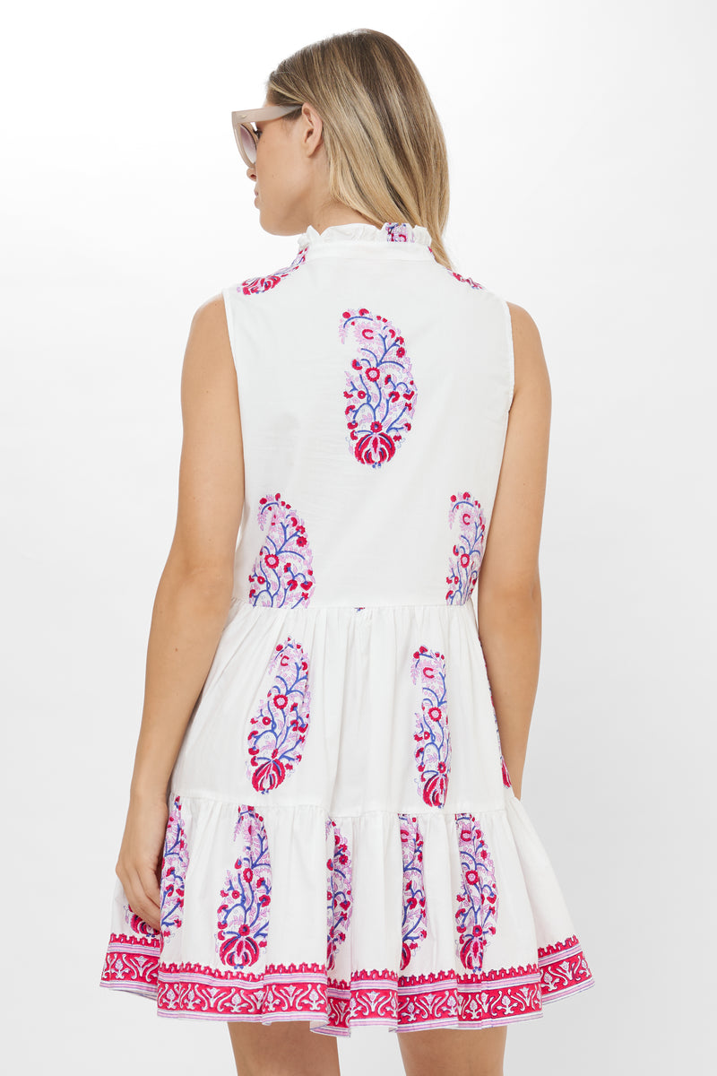 Yoke Dress- Verna Red